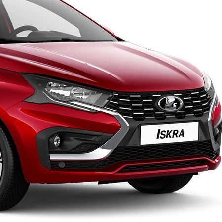 Бампер передний без отверстий под парктроник для Lada Iskra