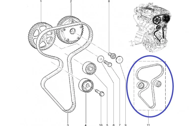 Какой артикул комплекта ГРМ для двигателя ВАЗ 21179 в 2019 году?
