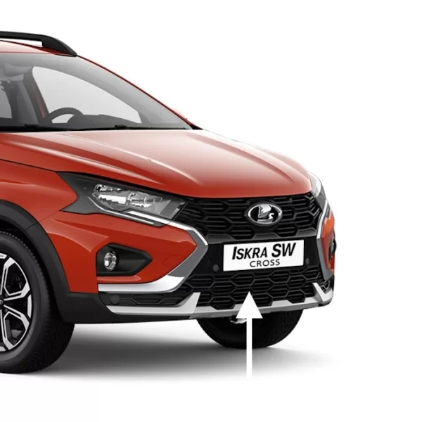 Решетка переднего бампера нижняя CROSS для Lada Iskra