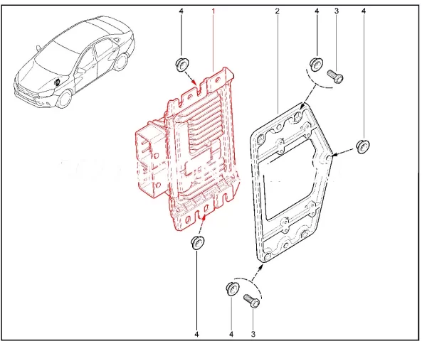 Контроллер системы управления двигателем 8450044227 для Lada Vesta