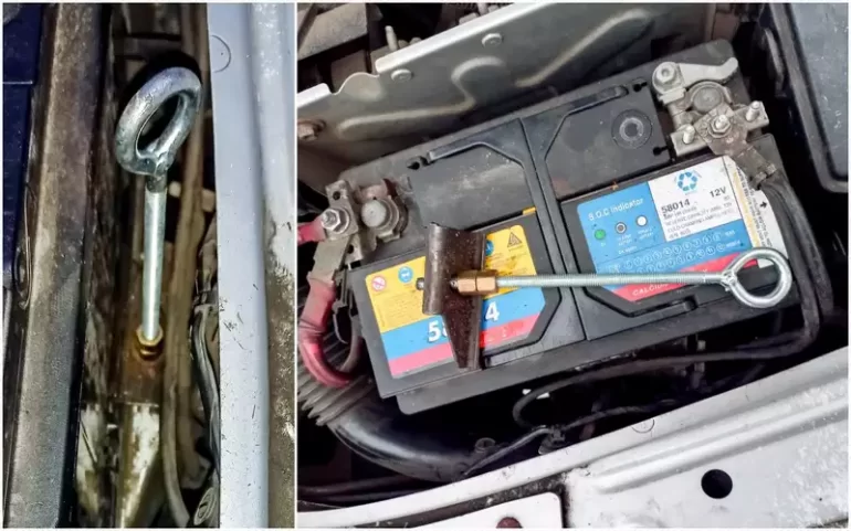 Как сделать приспособление для быстрого снятие АКБ автомобиля