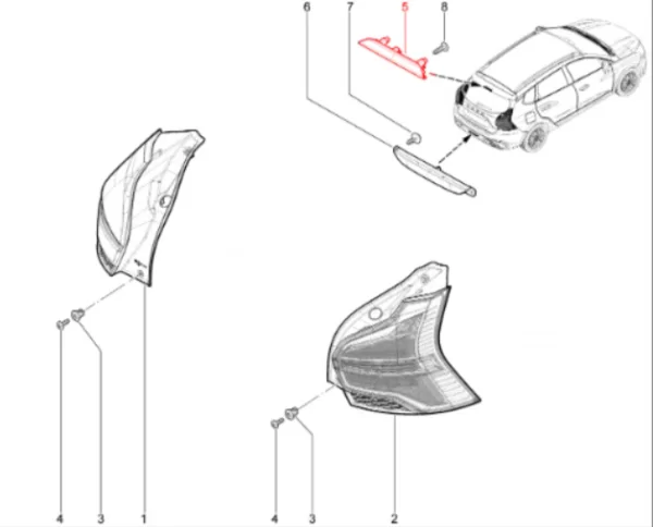 Сигнал торможения дополнительный для Lada Iskra SW, SW Cross