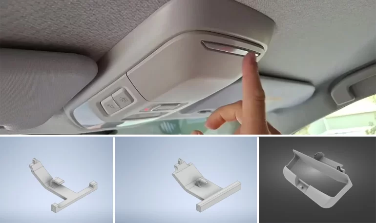 Как доработать плафон и сделать очечник с помощью 3d принтера на Lada Vesta NG