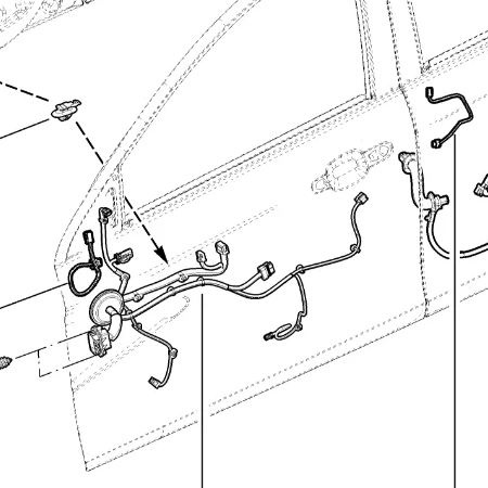 Жгут проводов водительской двери 8450160286 для Lada Iskra