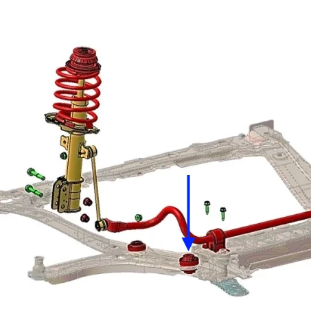Шарнир передний рычага передней подвески для Lada Iskra