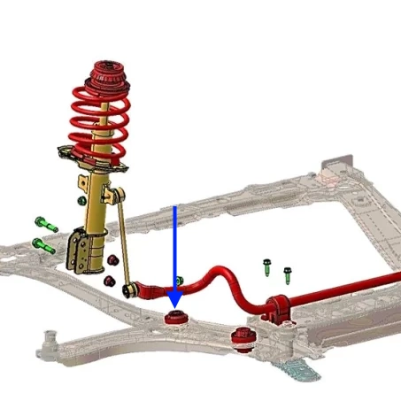 Шарнир задний рычага передней подвески для Lada Iskra