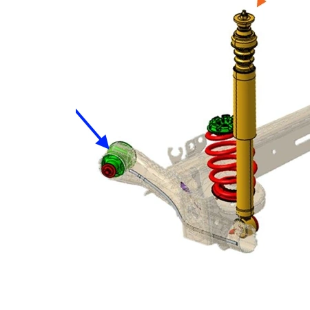 Шарнир рычагов задней подвески для Lada Iskra