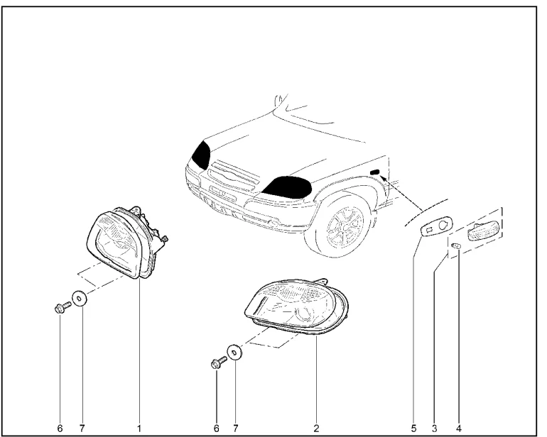 Фары передние (до 12.2020)