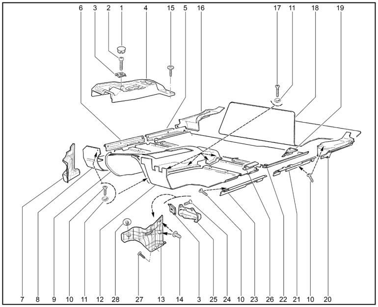 Ковер пола и багажника (2131)