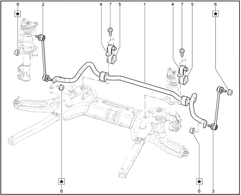 Стабилизатор передний