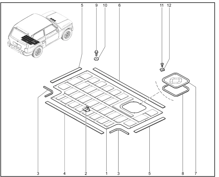 Крышка бака топливного (21214)