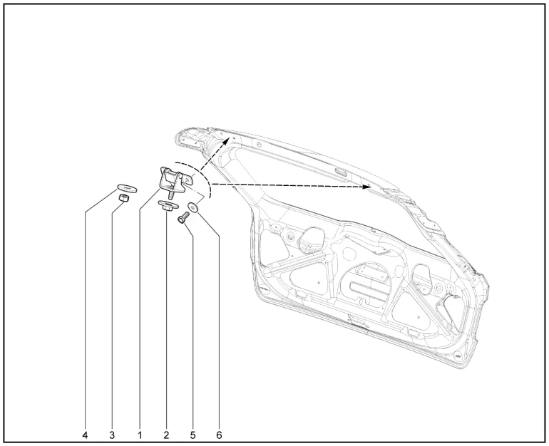 Петли двери задка (универсал)