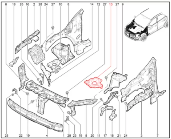 Площадка аккумуляторной батареи в сборе для Lada Iskra