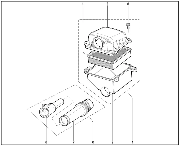 Фильтр воздушный (деталировка)