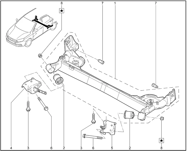 Рычаги задней подвески