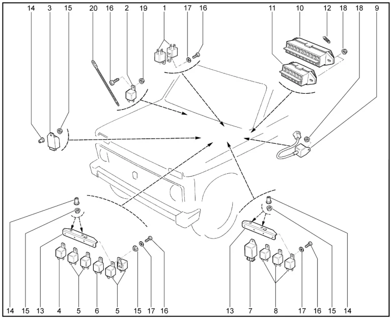 Реле и предохранители (M6.1)