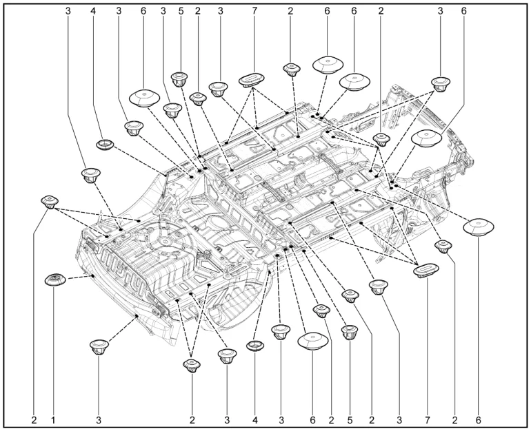 Заглушки пола кузова