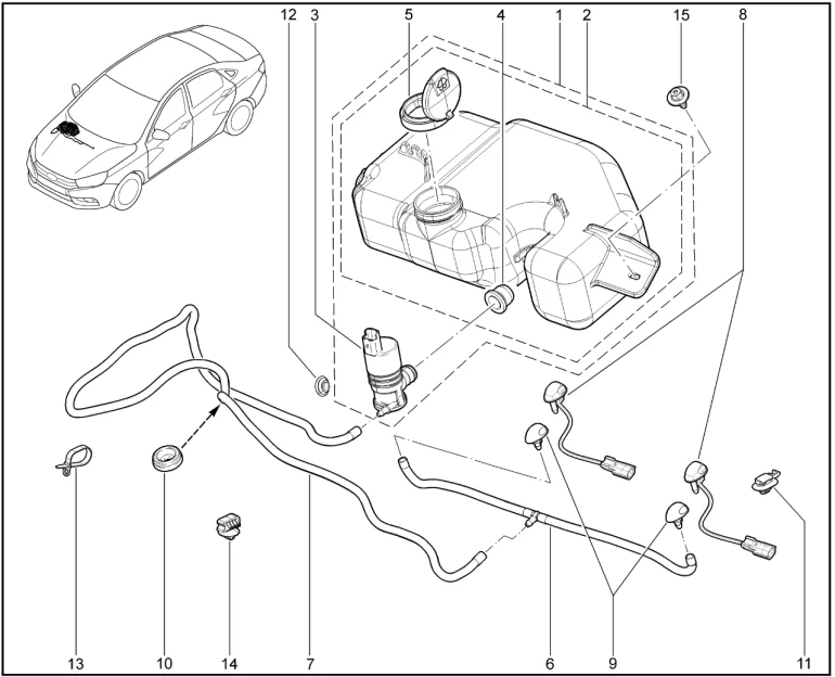 Омыватель (седан)
