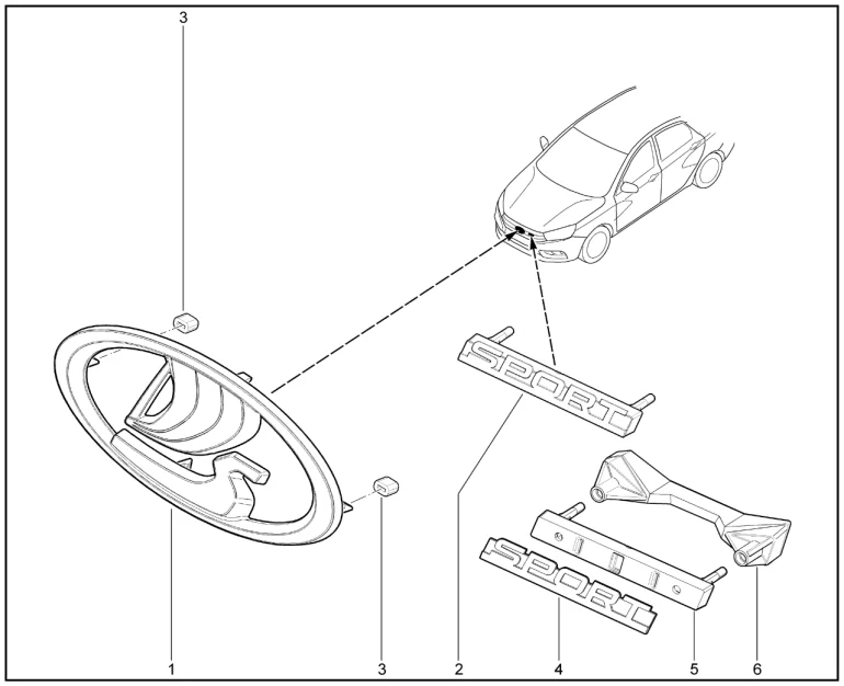 Знак заводской