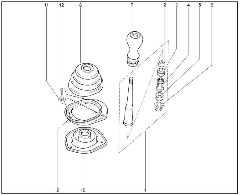 Чехлы рычагов раздаточной коробки