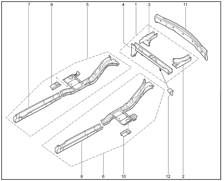 Каркас основания кузова