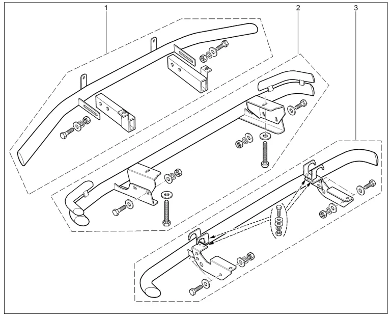Защита бампера переднего
