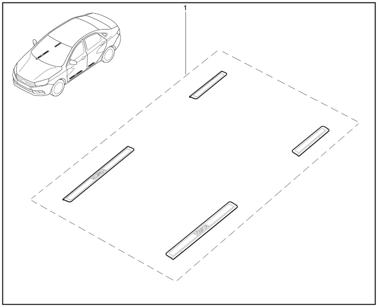 Накладки порогов