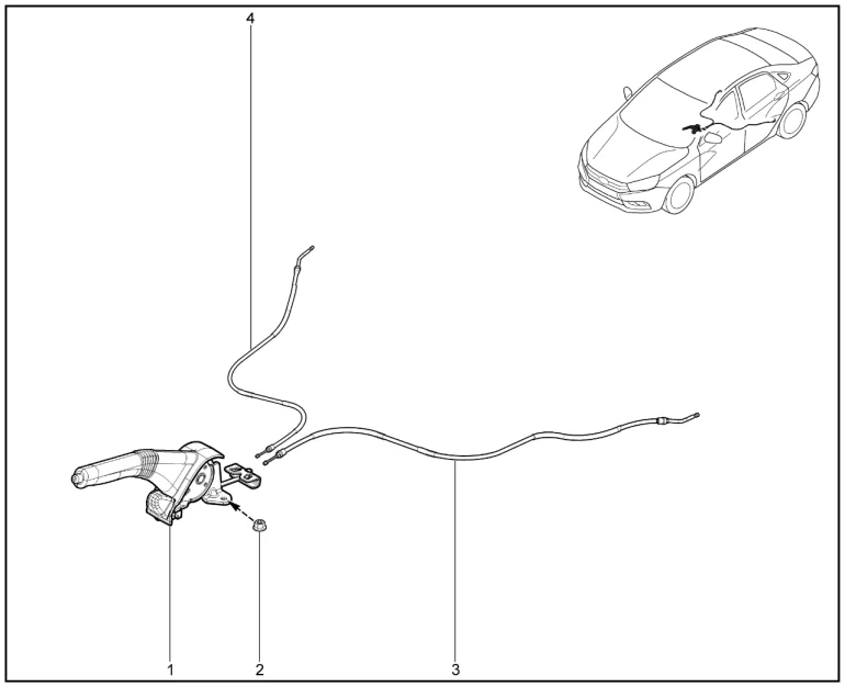 Механизм стояночного тормоза