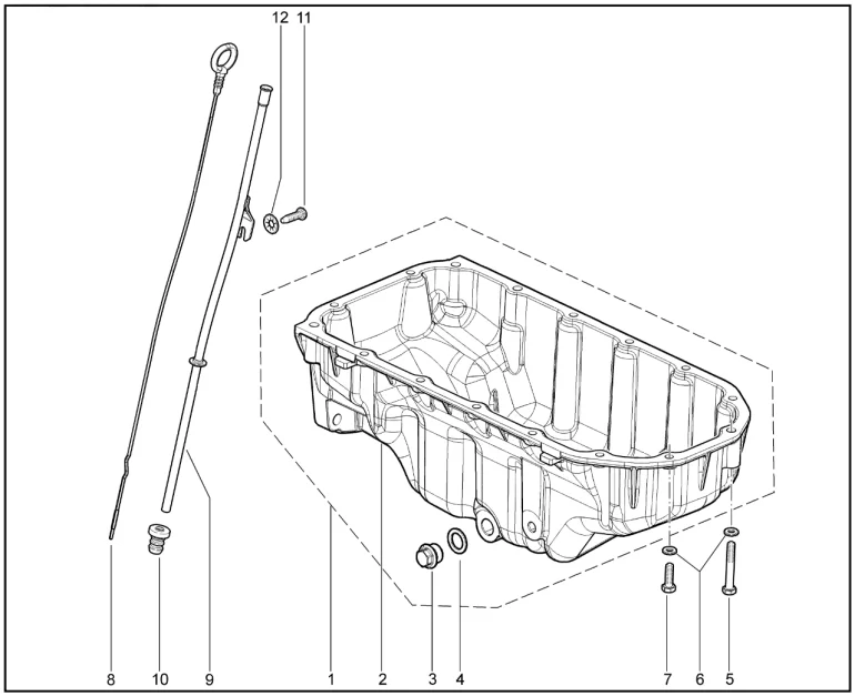 Картер масляный (КПП вариатор, 6ст.КПП)