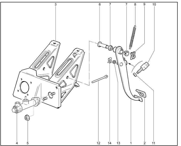 Педаль сцепления