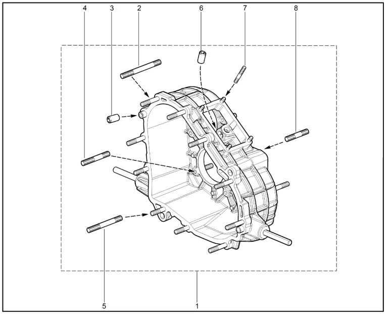 Картер коробки раздаточной