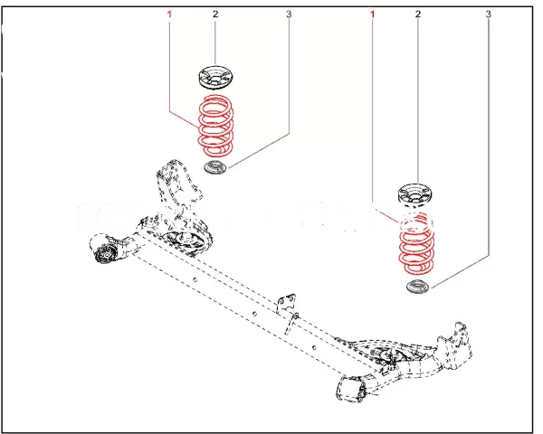 Пружина задней подвески для Lada Iskra