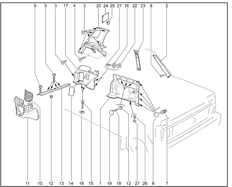 Обивки стоек (21214)