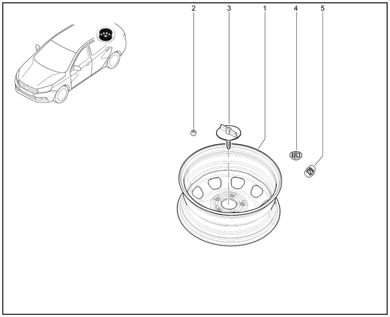 Запасное колесо (SPORT)