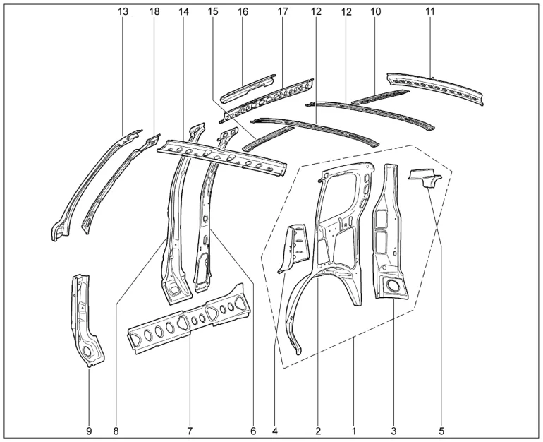 Элементы кузова внутренние (до 12.2020)