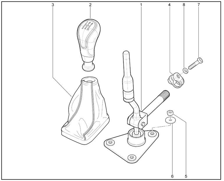 Рычаг переключения передач (Sport)