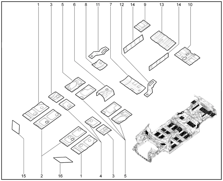 Накладки шумовиброизоляционные