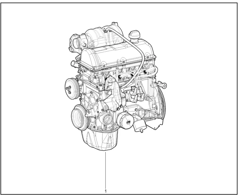 Двигатель в сборе (P3N)(XGM)