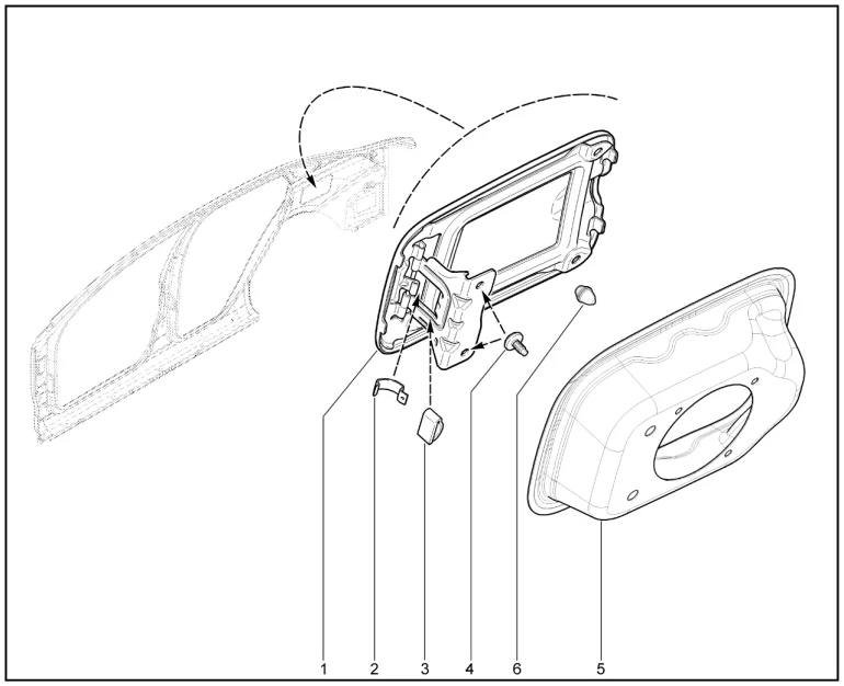 Крышка люка топливного бака (до 31.08.2017)