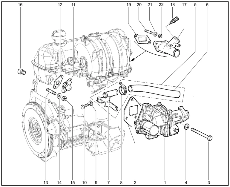 Насос водяной (P3N)(XGM)