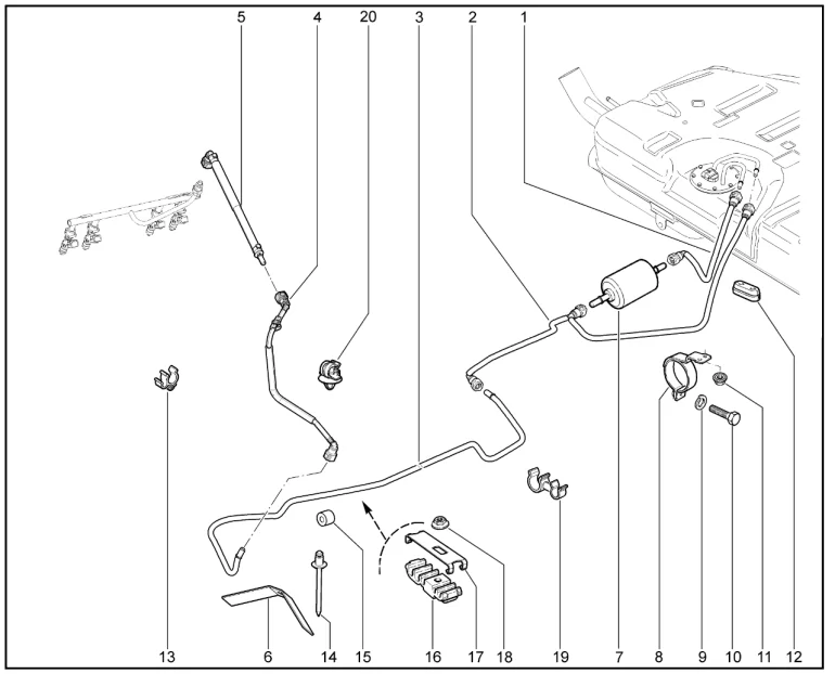 Трубки топливной системы (21214)