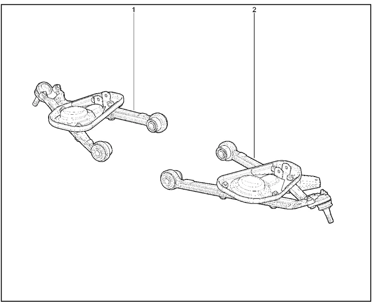 Рычаги передней подвески нижние в сборе