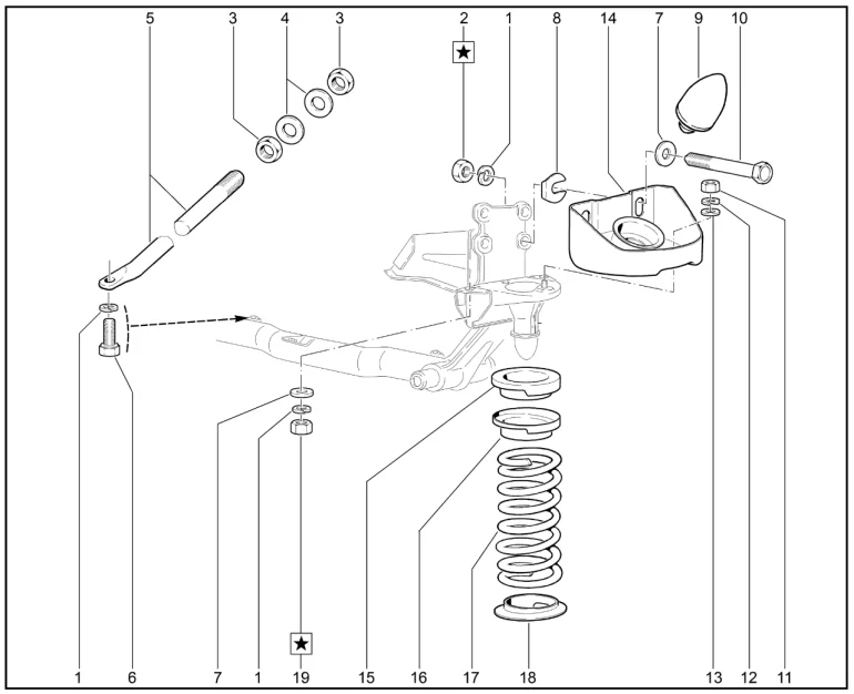 Элементы передней подвески