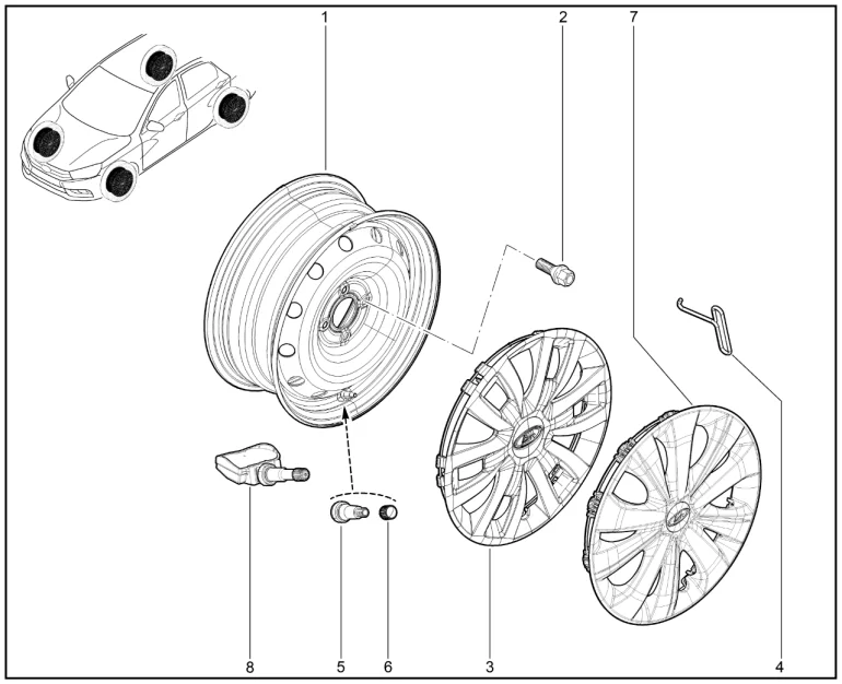 Диск колеса (штампосварной) 15"