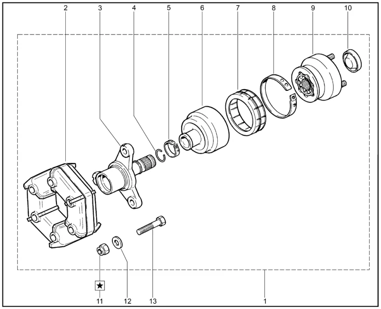 Вал карданный промежуточный