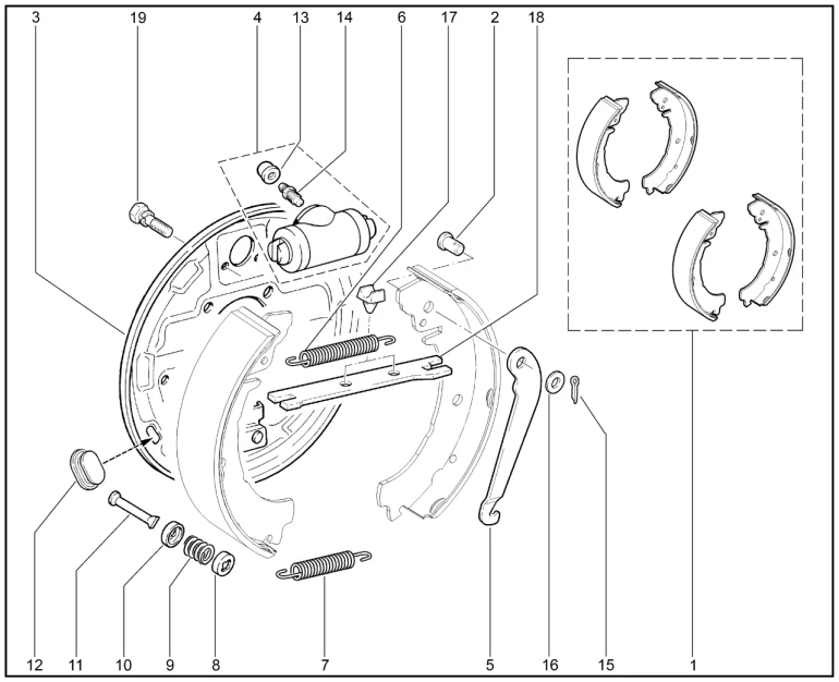 Тормоз задний