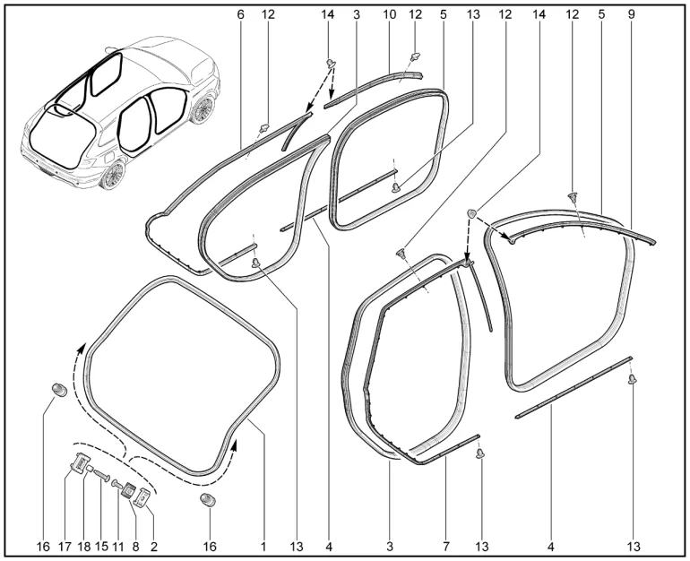 Уплотнители проемов дверей (универсал)