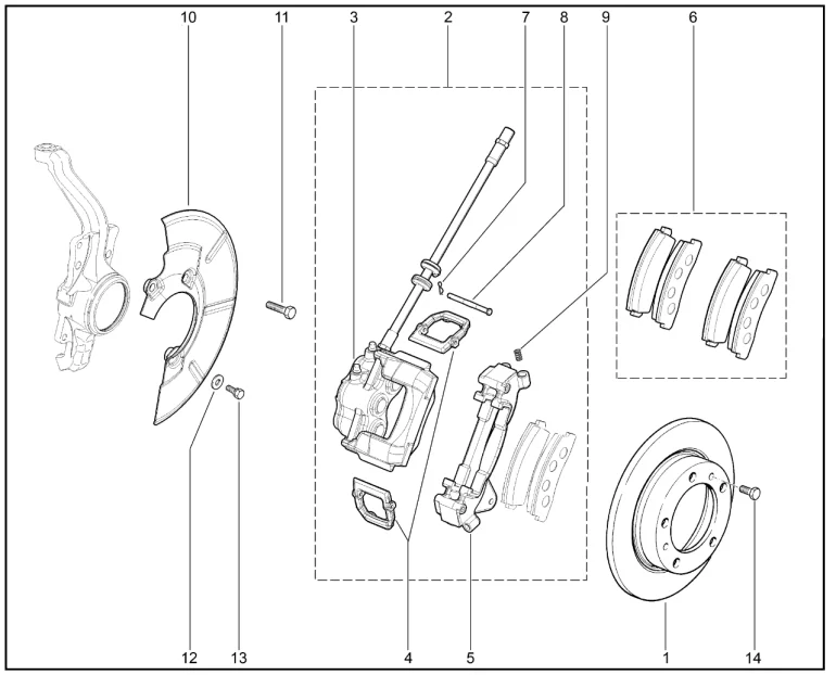 Тормоза передние