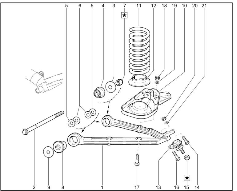 Рычаги передней подвески нижние