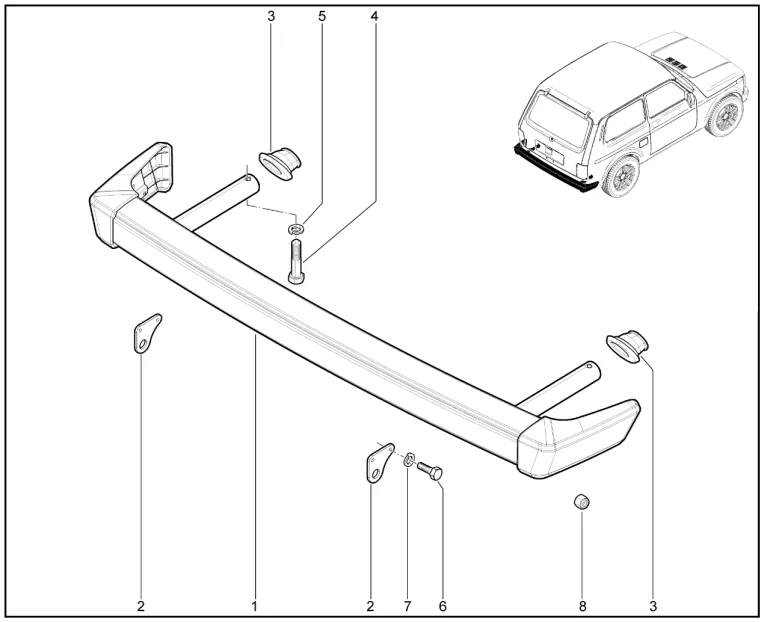 Бампер задний (SPORT)